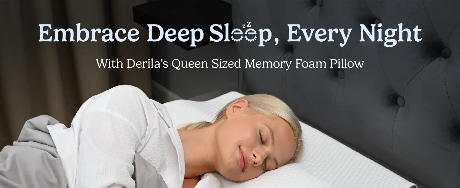 Woman sleeping on Derila Ergo Pillow